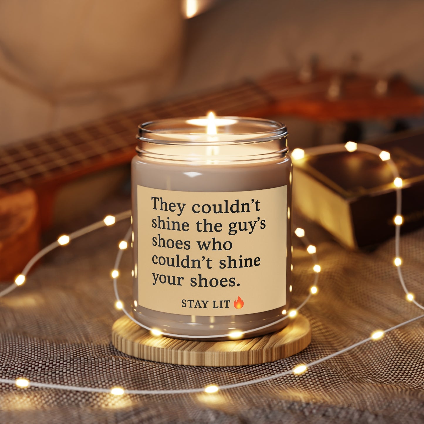 Remember who you are, unscented soy candle