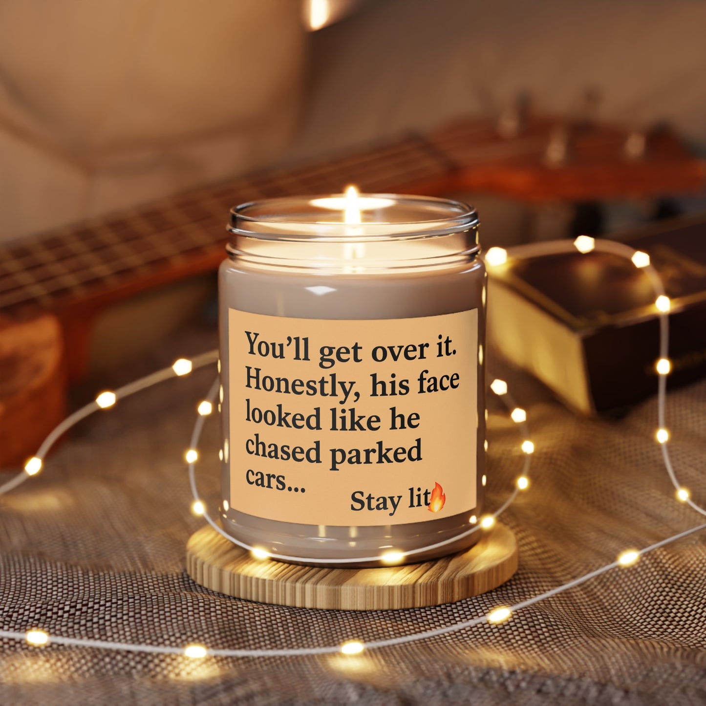 Break up blues? you'll be fine...unscented Soy Candle