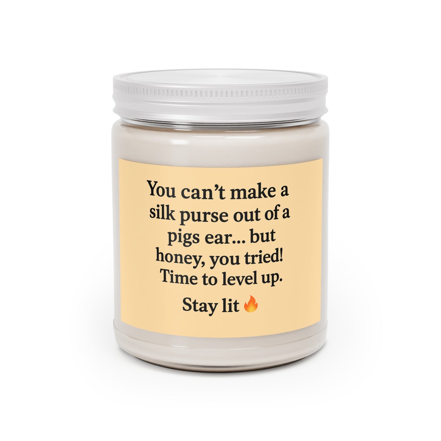 Time to level up,  unscented Soy Candle