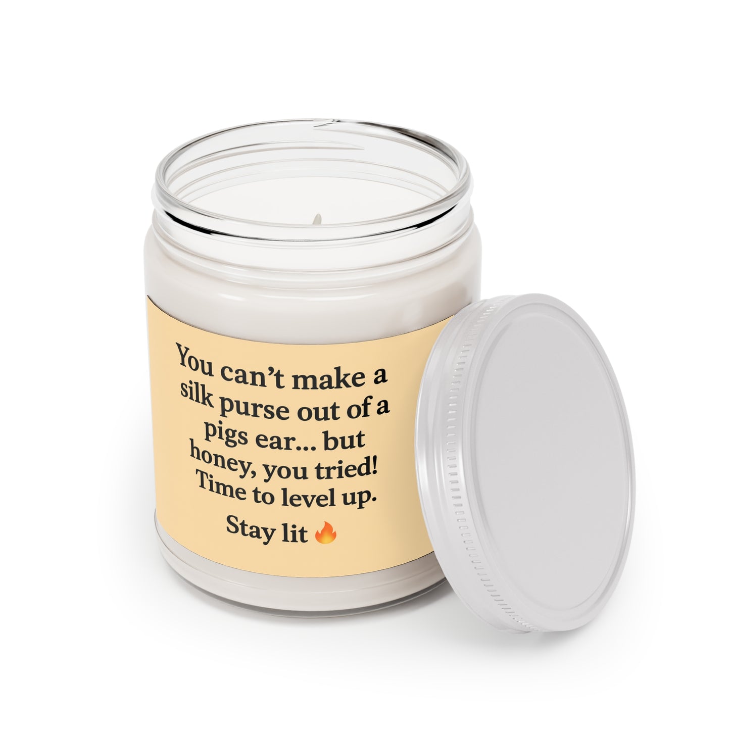 Time to level up,  unscented Soy Candle